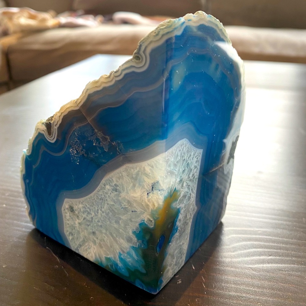 Natural Agate Bookends